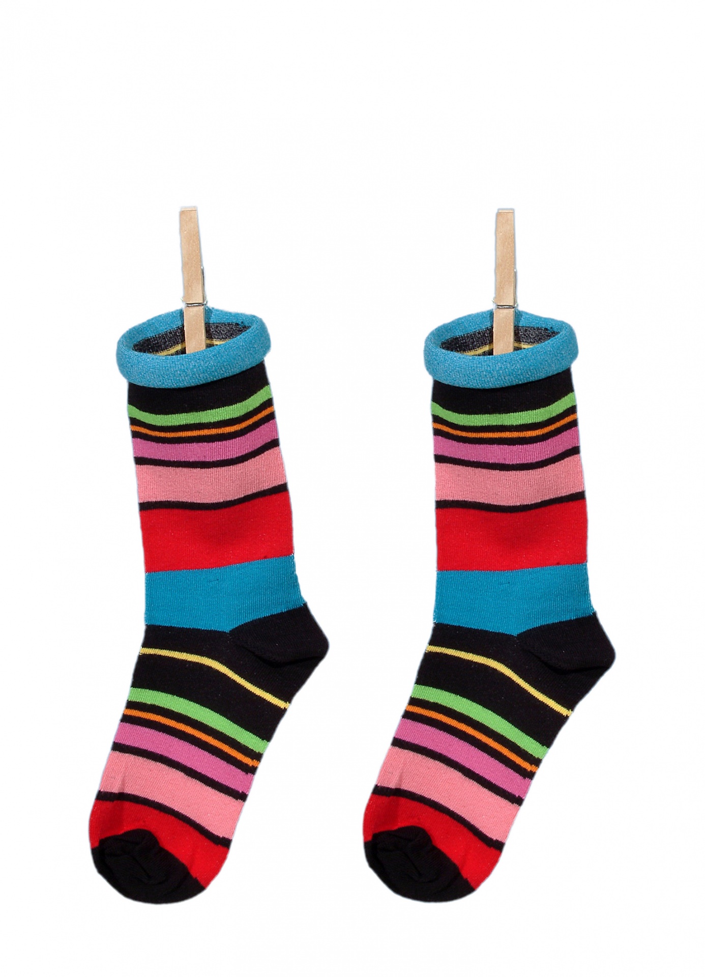 socks pair colorful stripes free photo