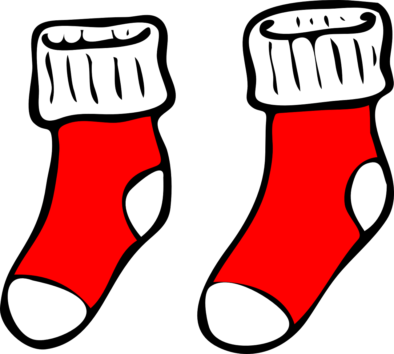 socks red christmas free photo