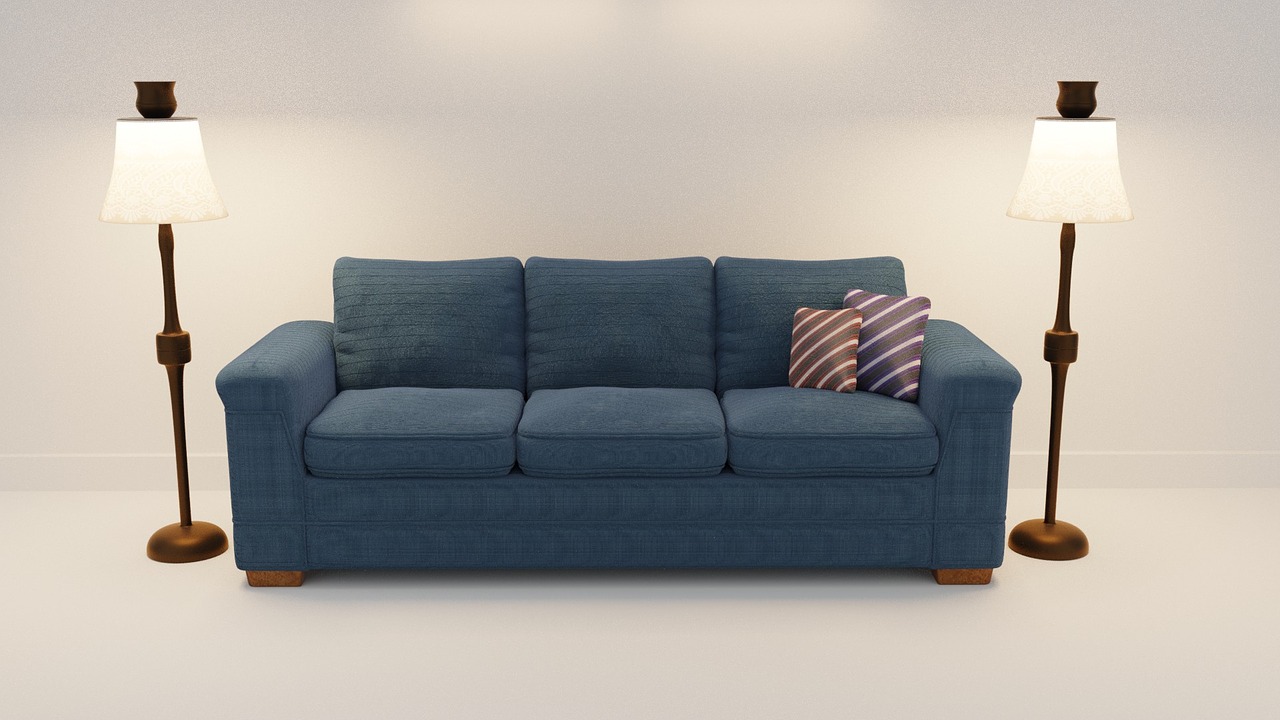 sofa 3d model 3 seater free photo