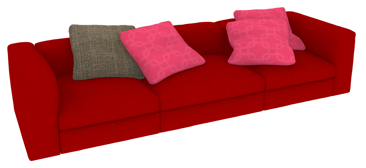 sofa 3d render free photo