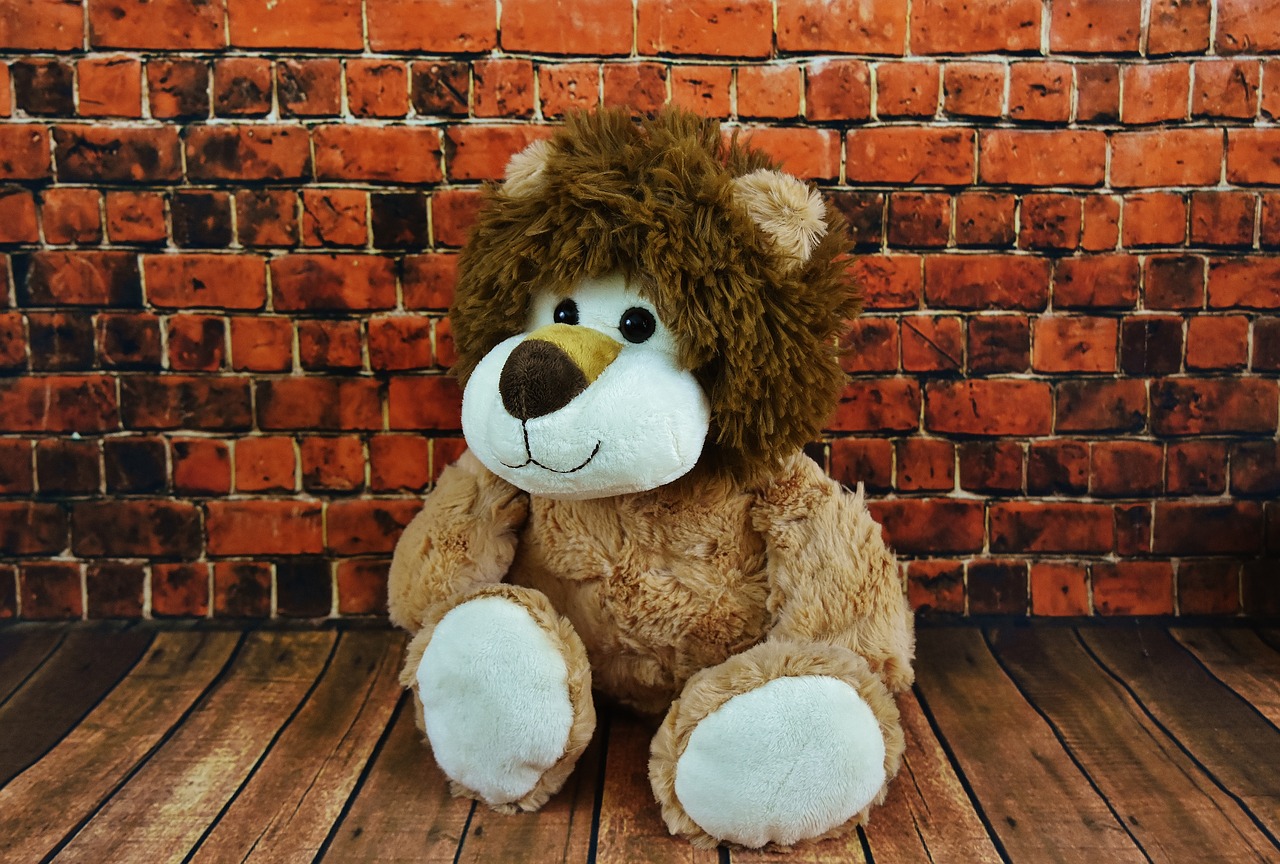 soft toy lion stuffed animal free photo