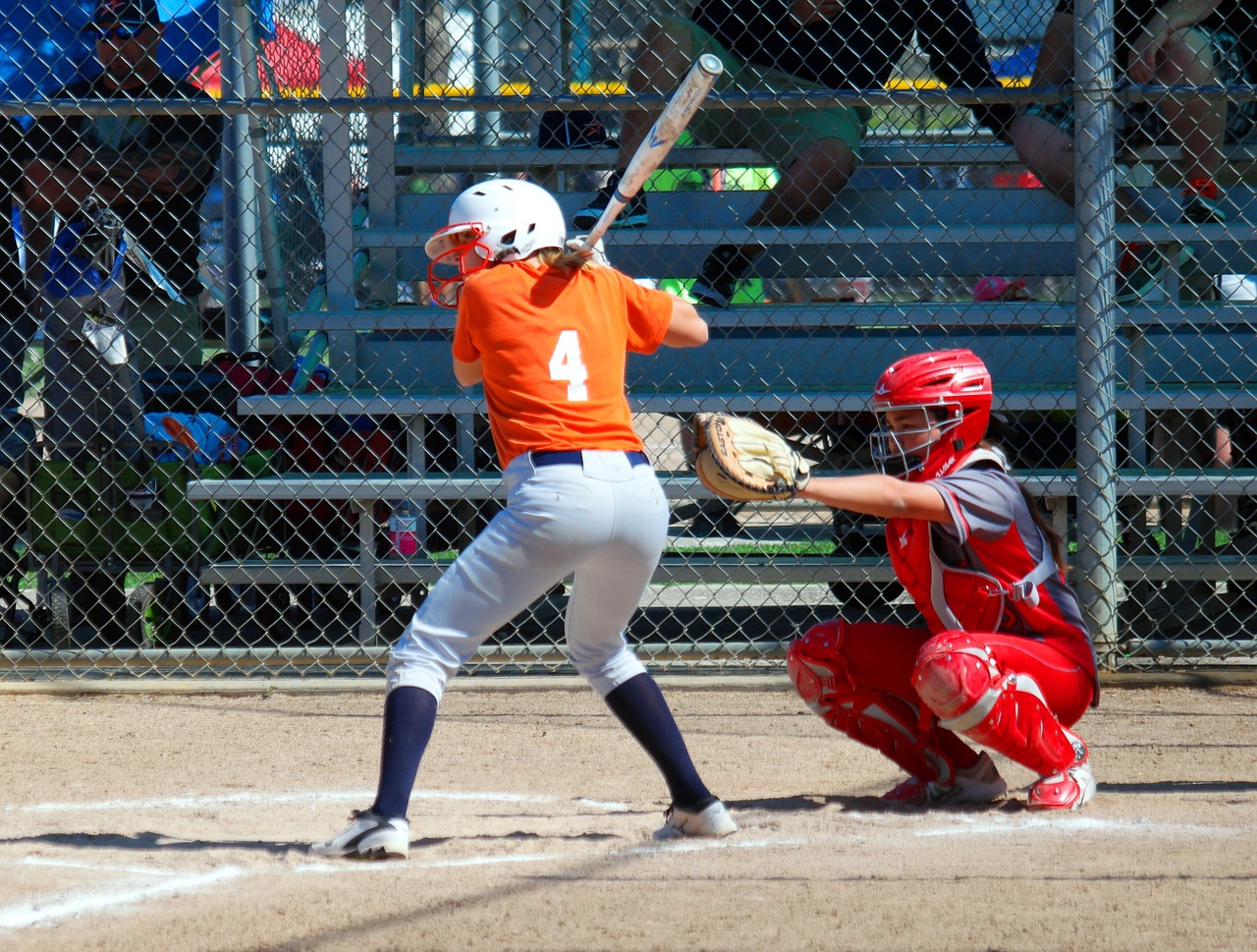 softball baseball girls free photo