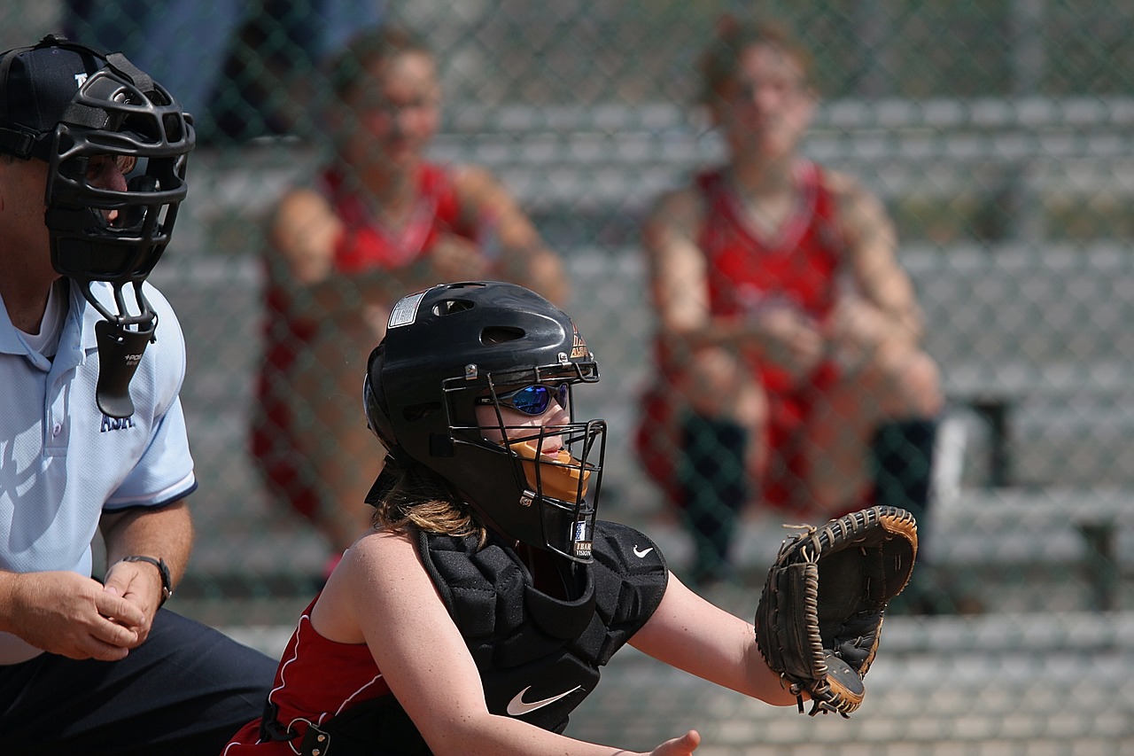 softball catcher glove free photo