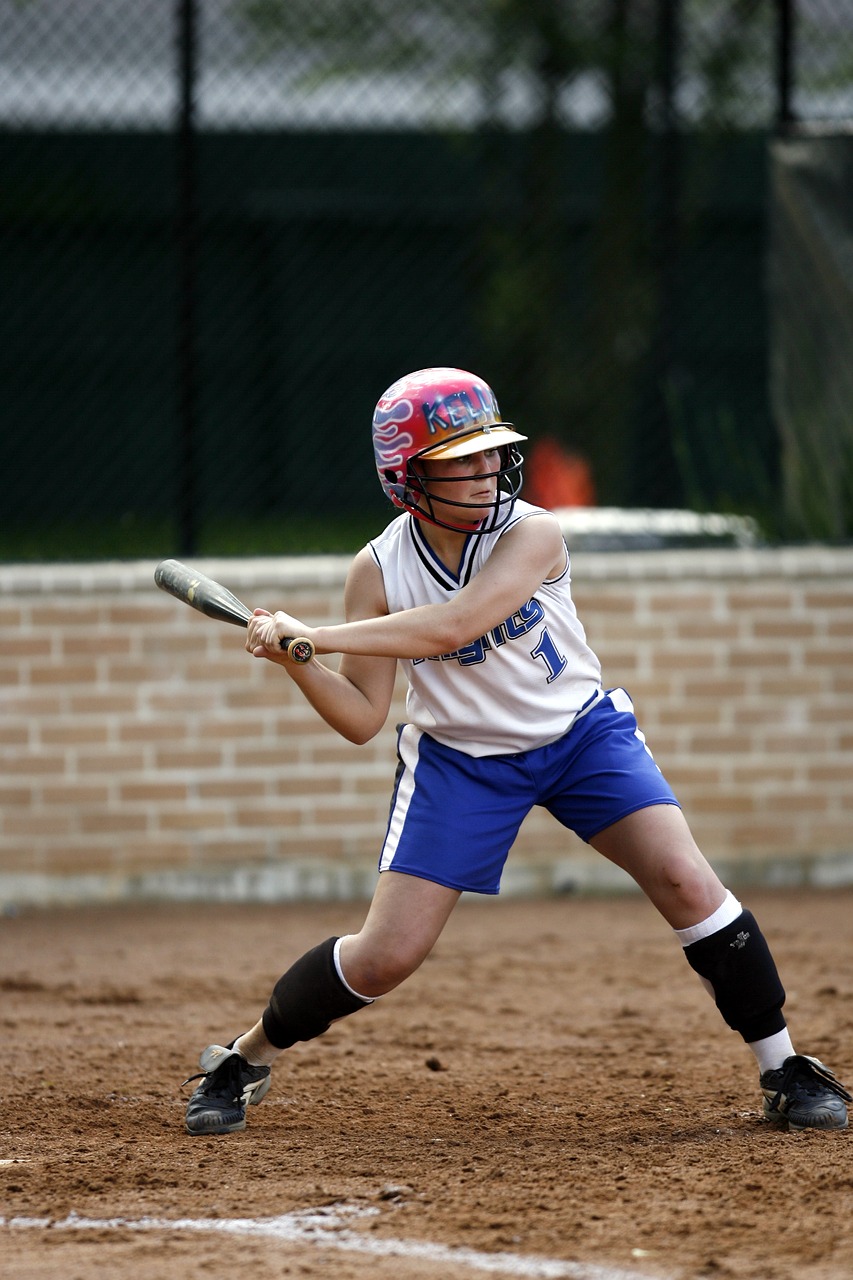 softball batter female free photo