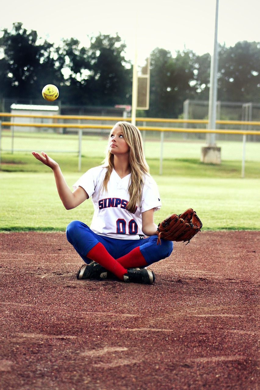 softball girl young free photo