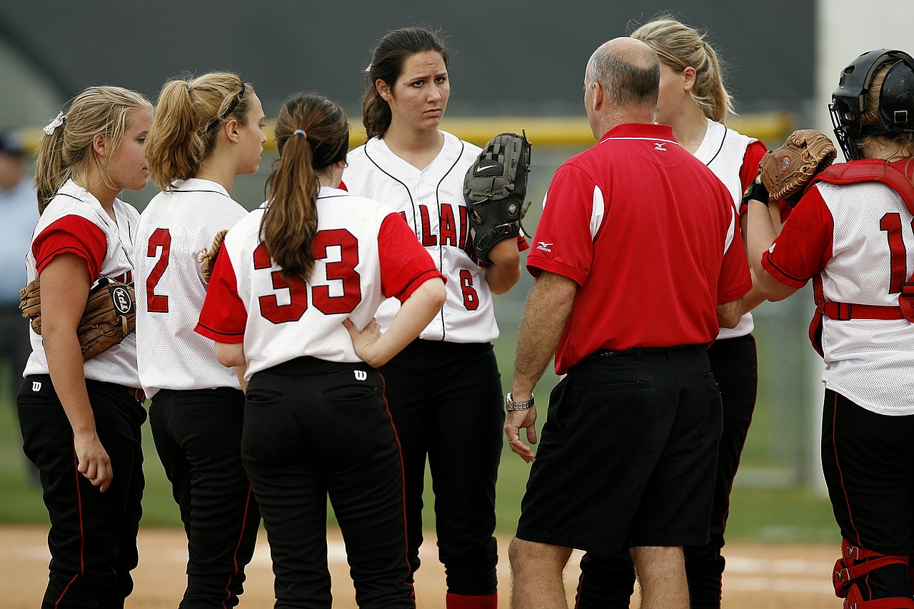 softball team girls players free photo