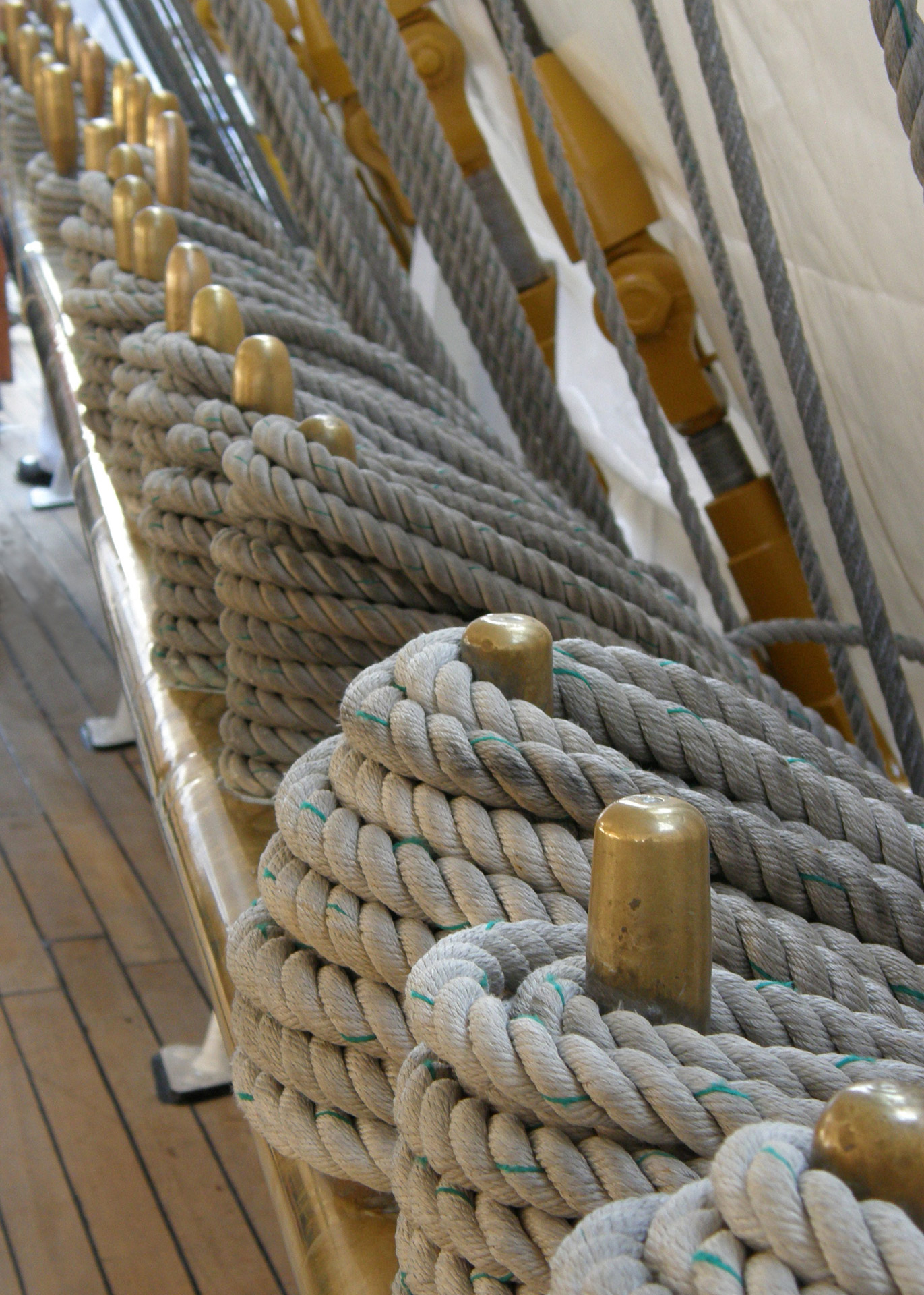 ropes cables frigate free photo