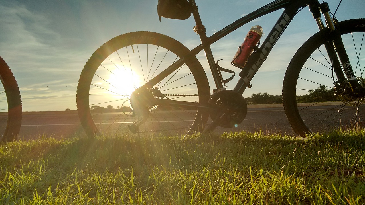 sol bike sunset free photo