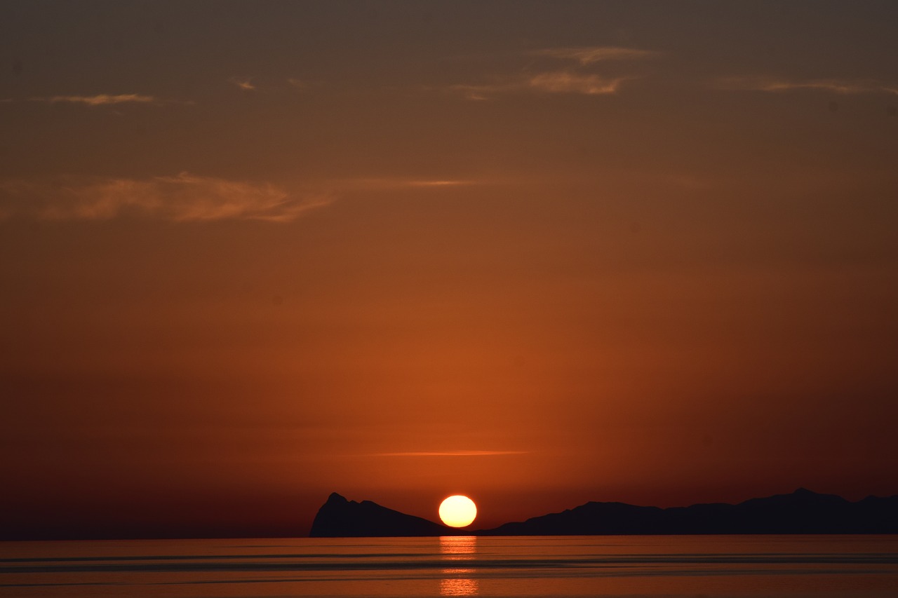 solar air marine island a reflection sunset dawn free photo
