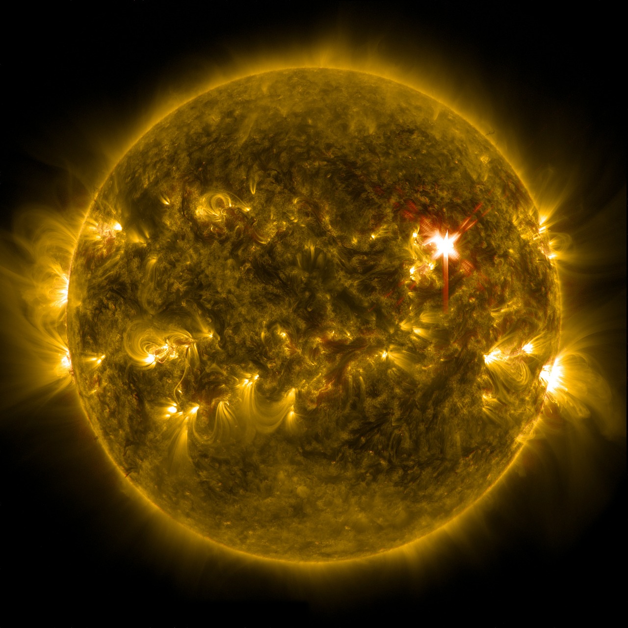 solar flare sun eruption free photo