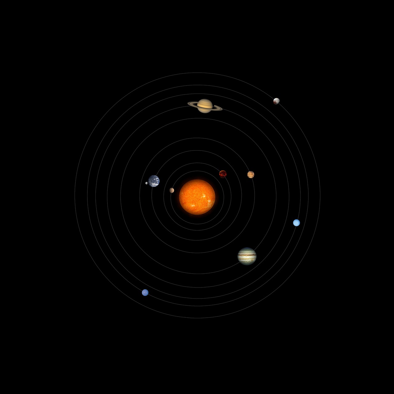 solar system  planets  solar free photo