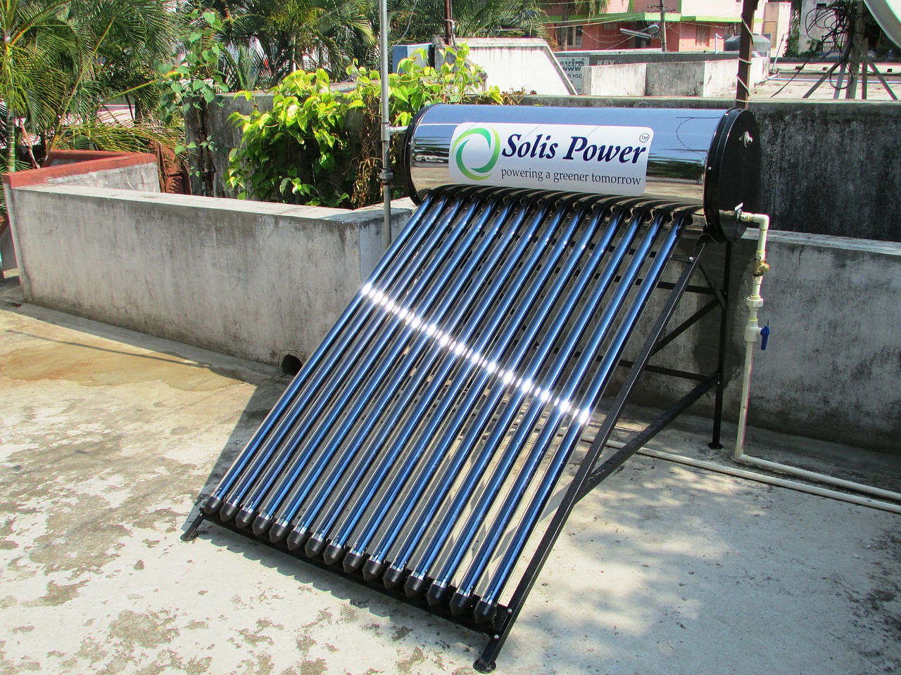 solar water heater solar water free photo