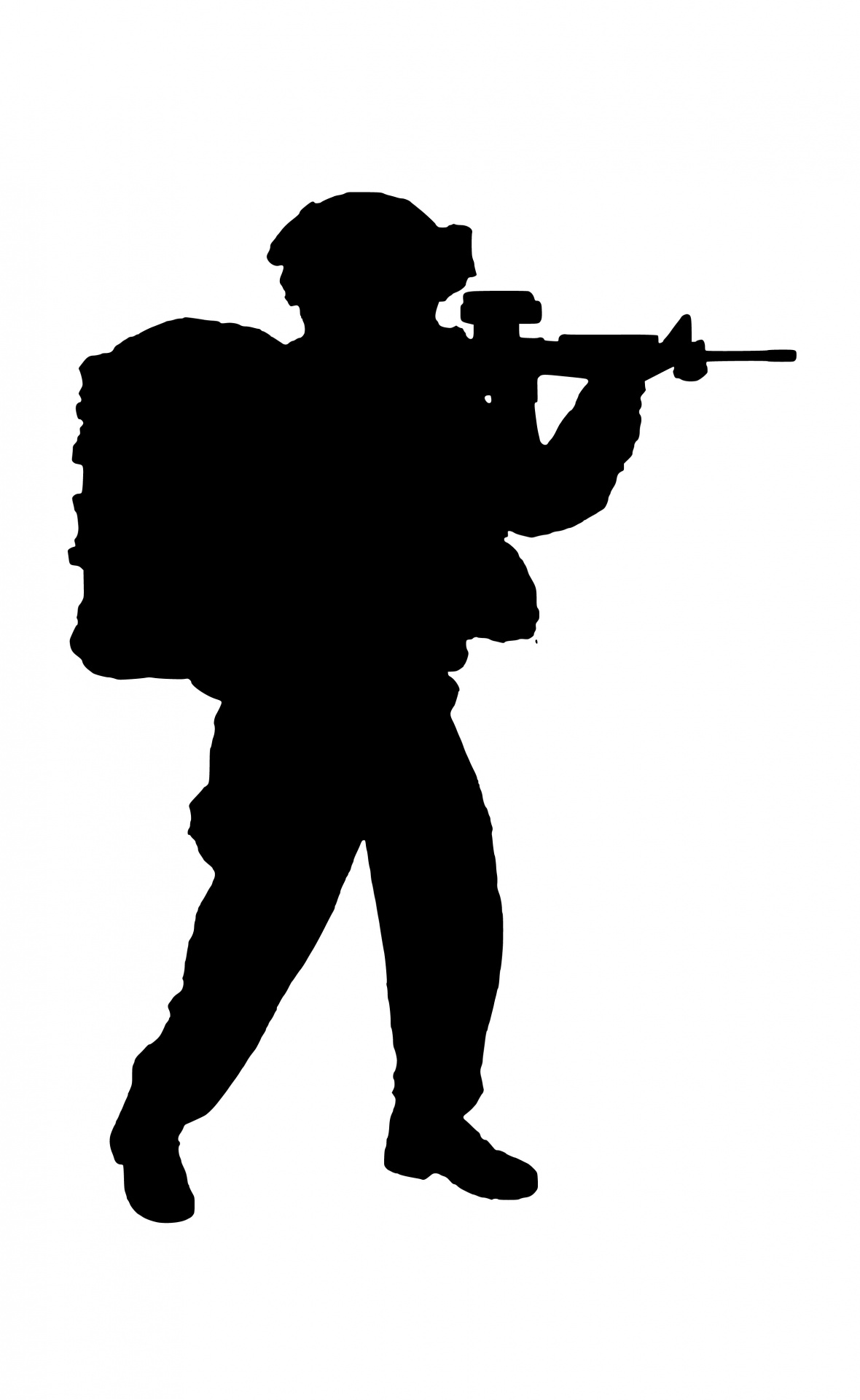 silhouette soldier armour free photo