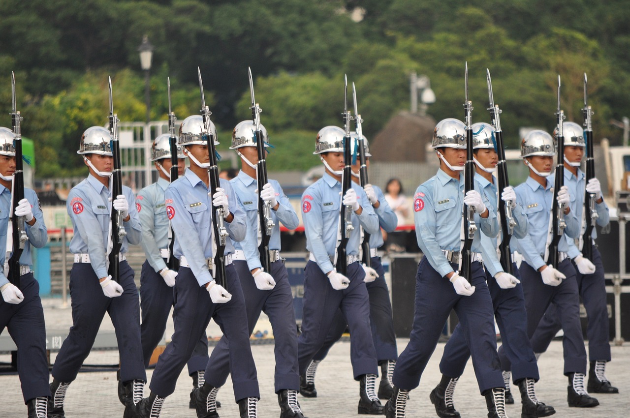 soldier honor guard taiwan free photo