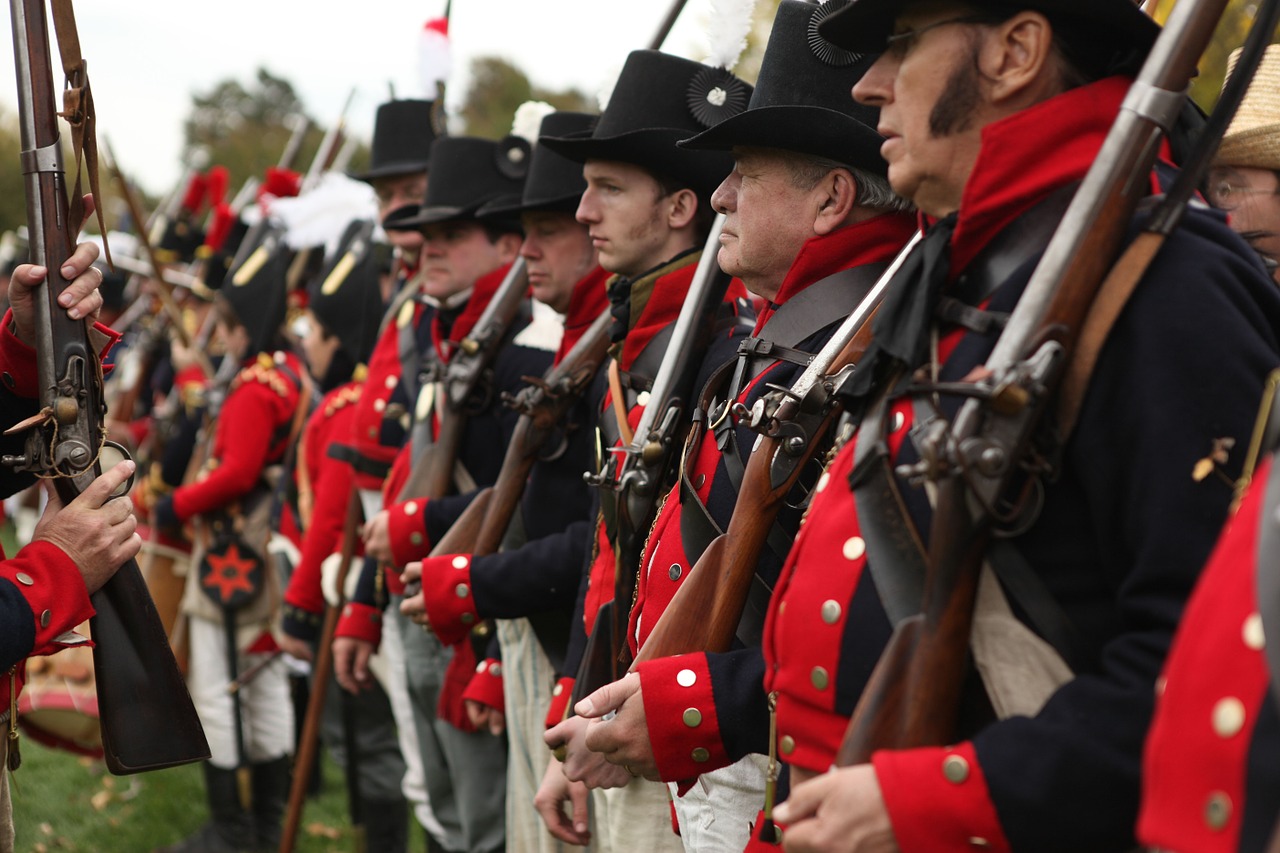 soldiers musket canada free photo