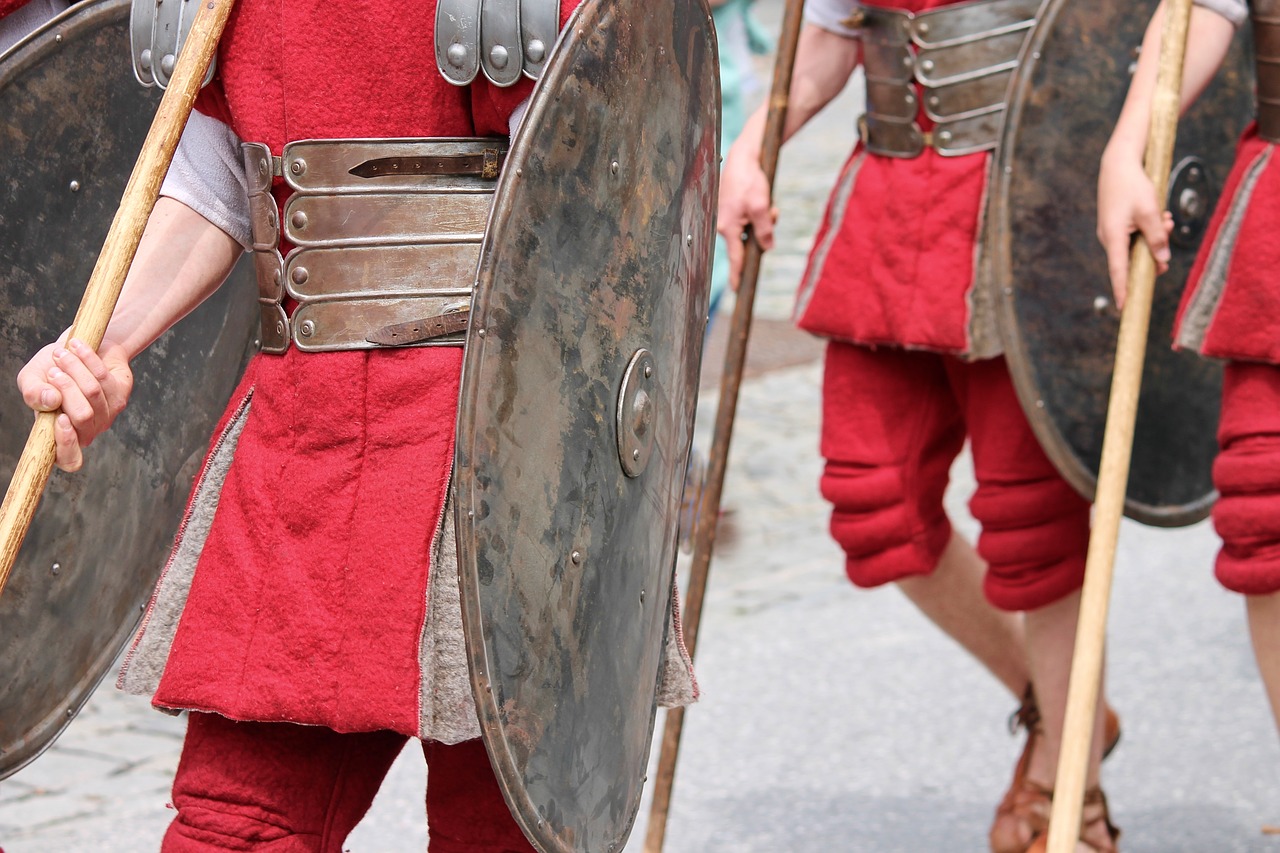 soldiers  romans  armor free photo