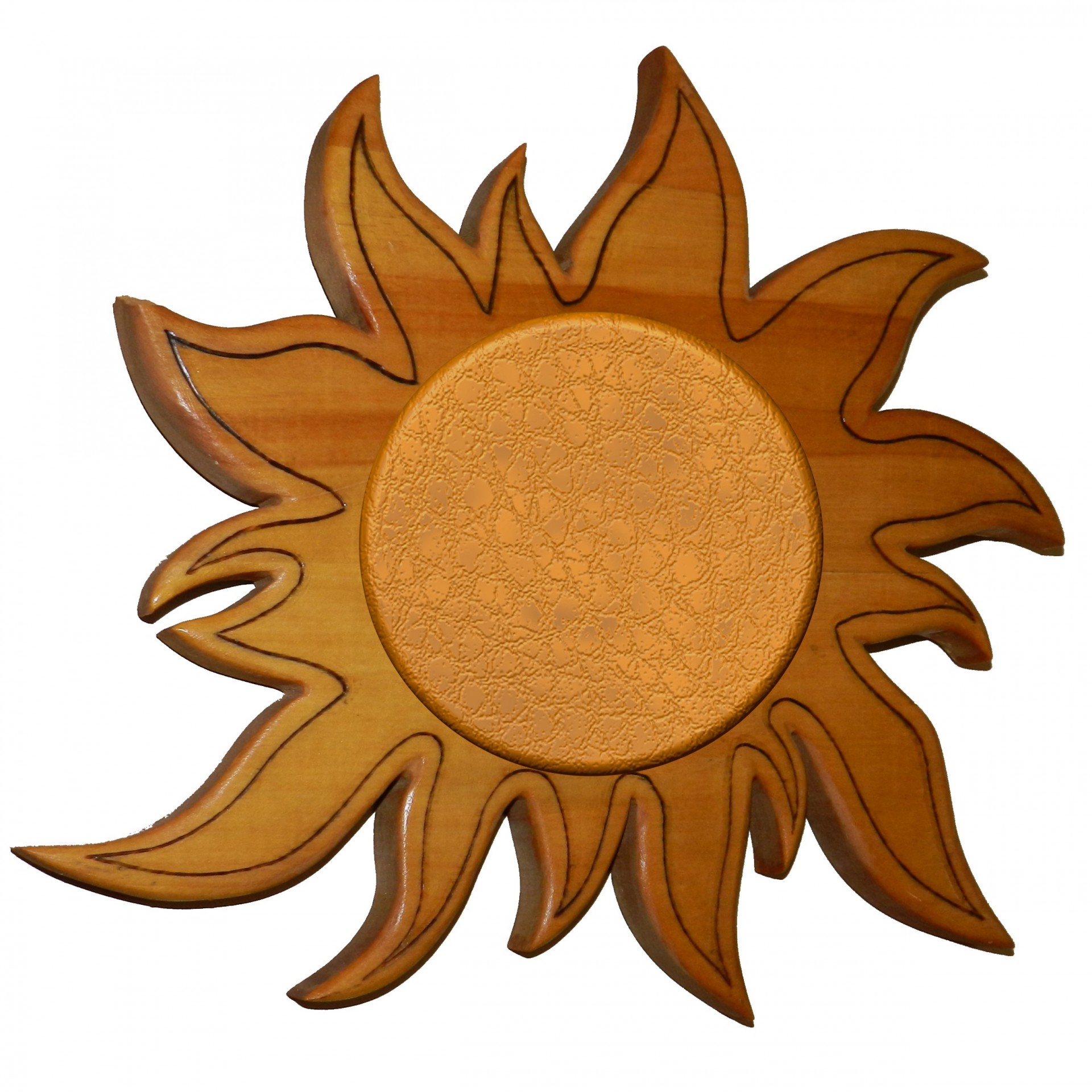 sun decoration wood free photo