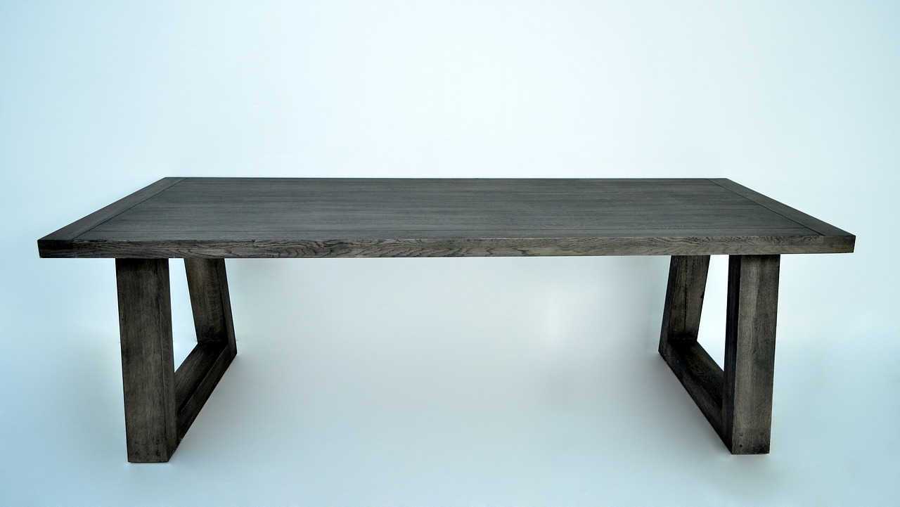 solid oak table free photo