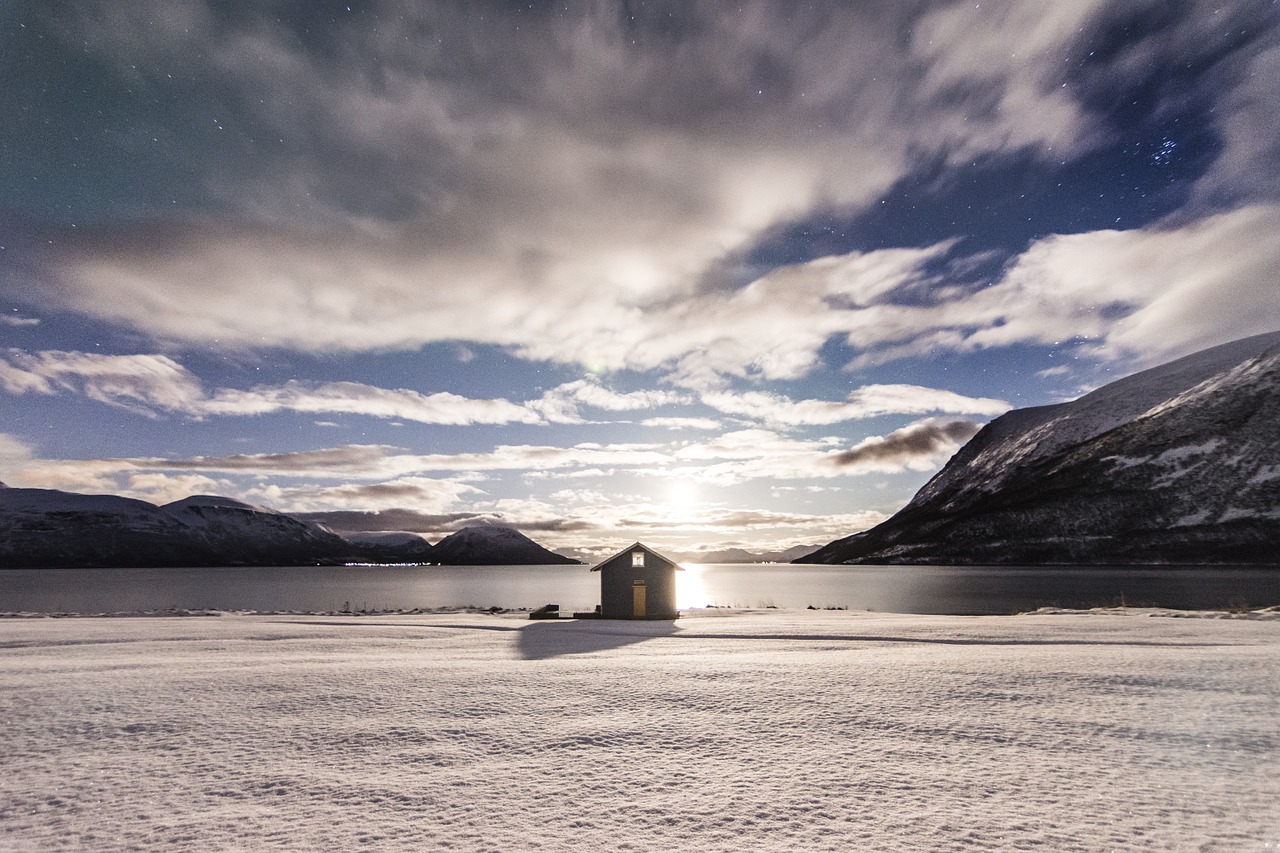 solitude winter landscape mountains free photo