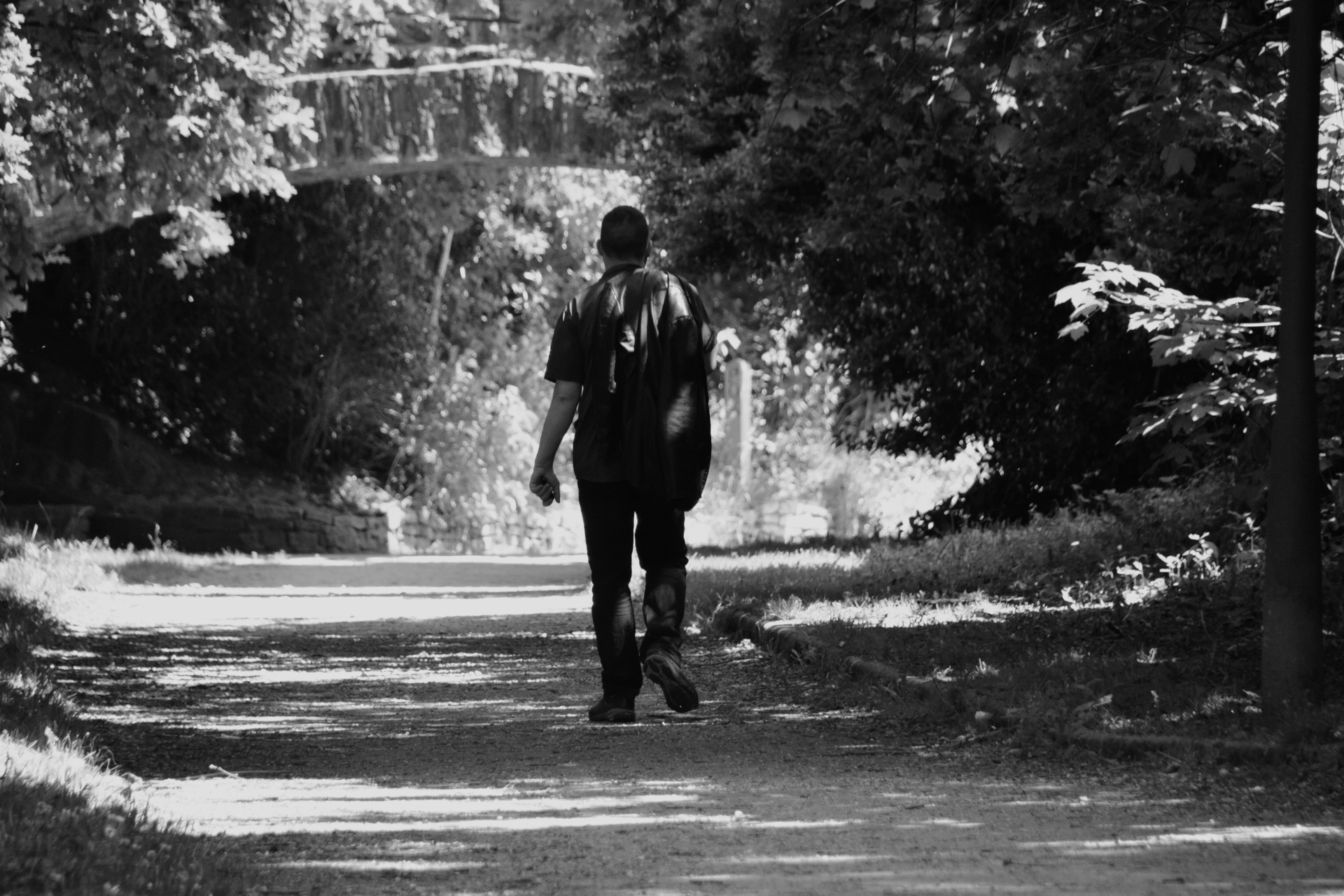 man walking loneliness free photo