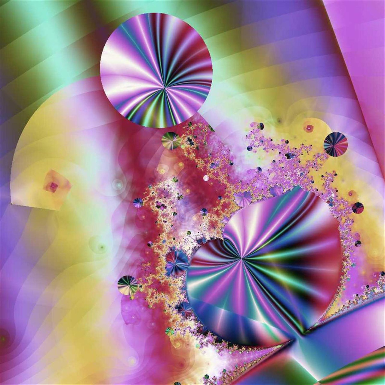 fractal multi-coloured pretty free photo