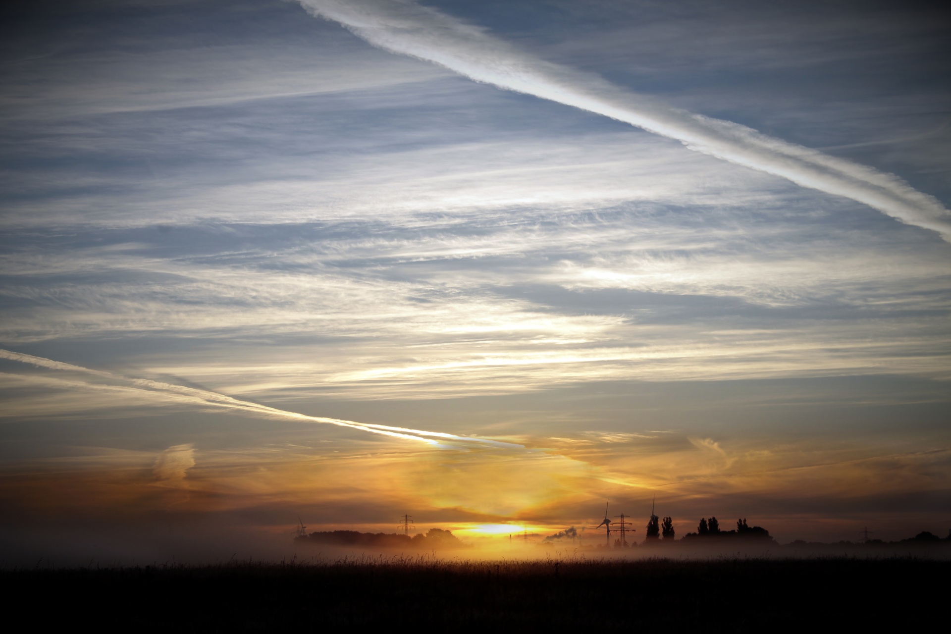 sunrise sky clouds free photo