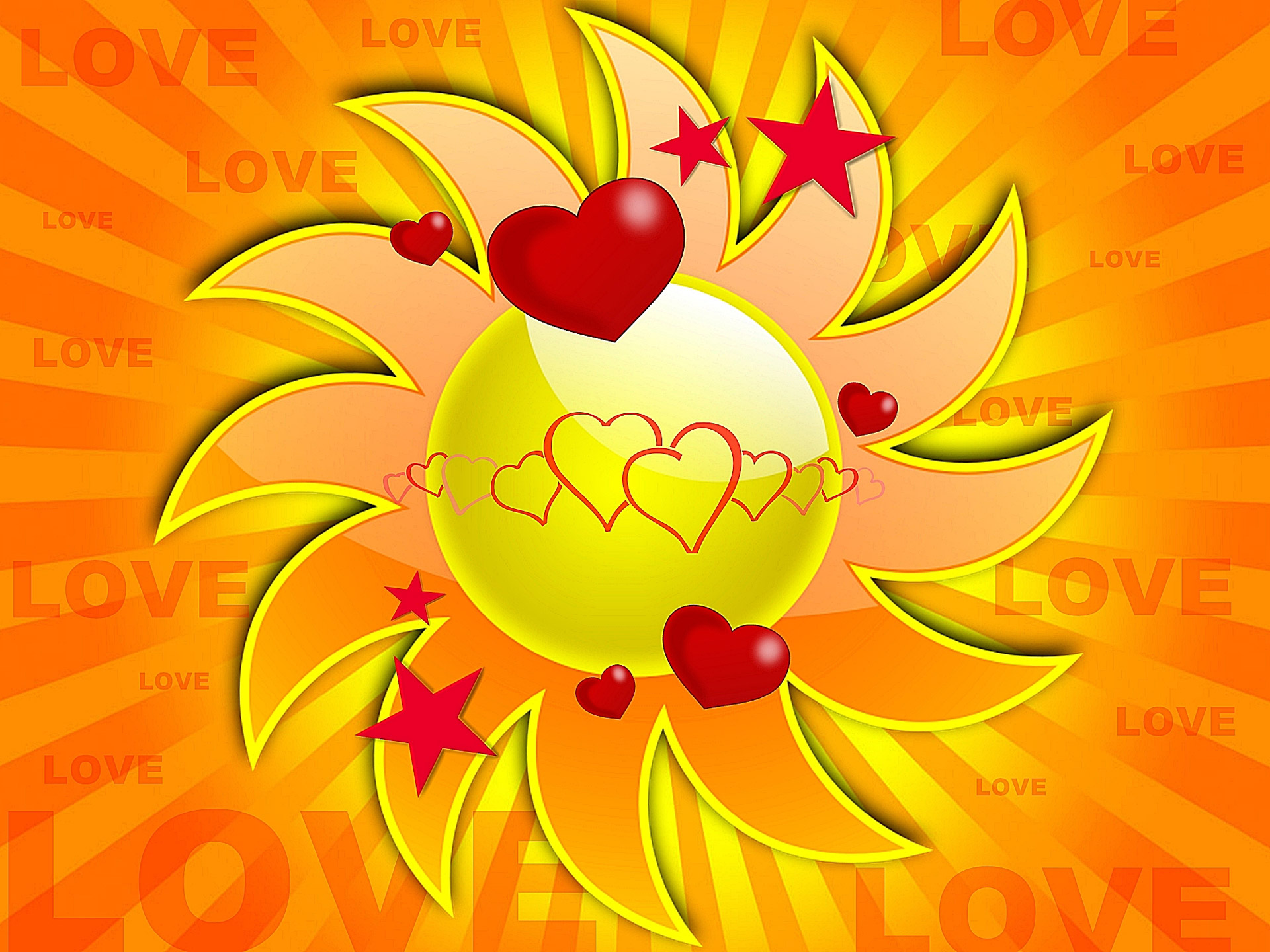 background sun love free photo