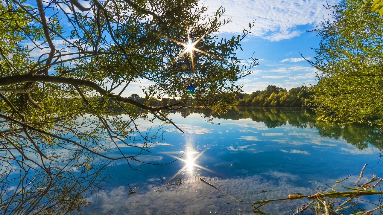 sonnenstern lake mirroring free photo