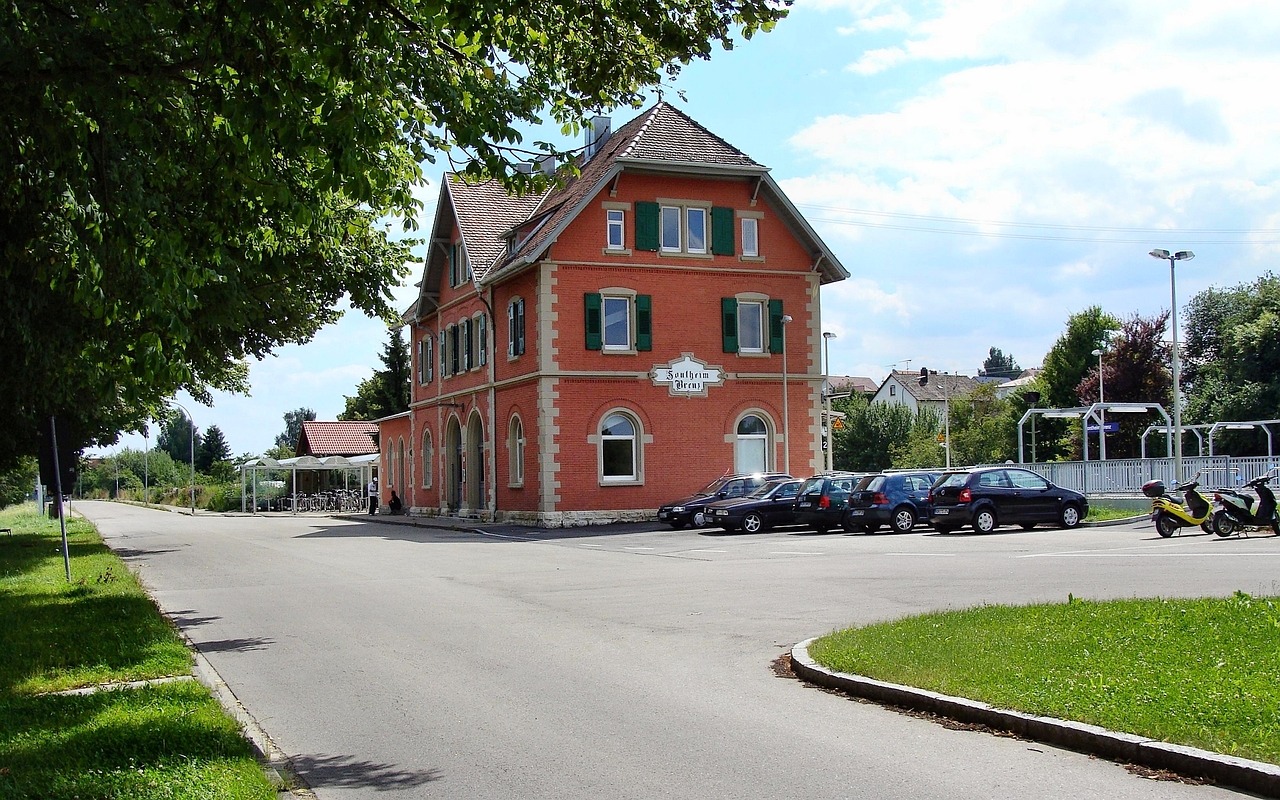 sontheim railway station brenz railway free photo