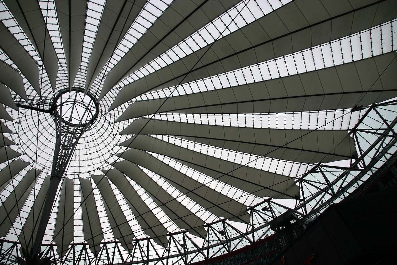 sony center potsdam place architecture free photo