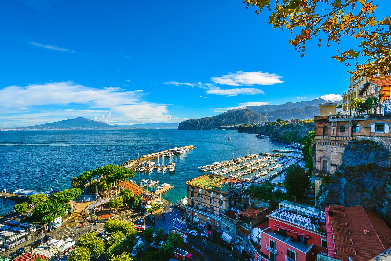 sorrento amalfi skyline free photo