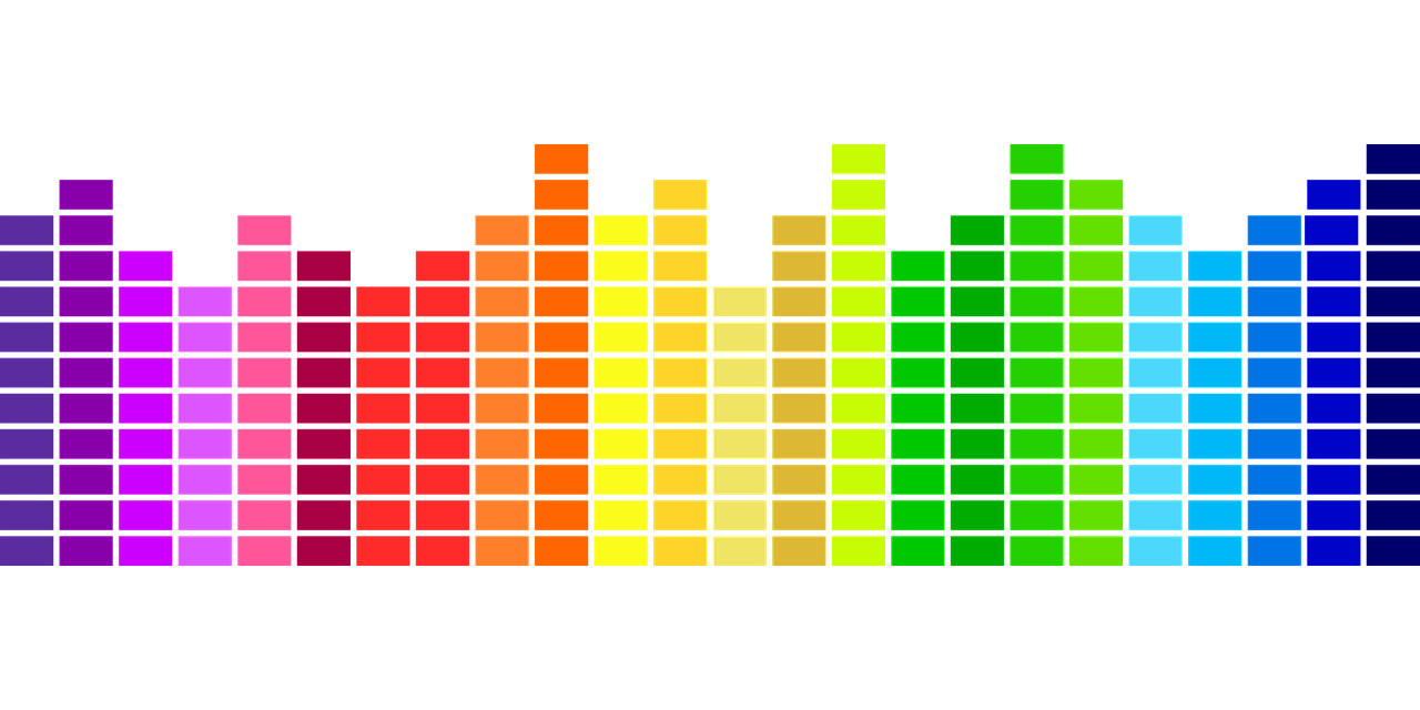 sound visualized piles free photo