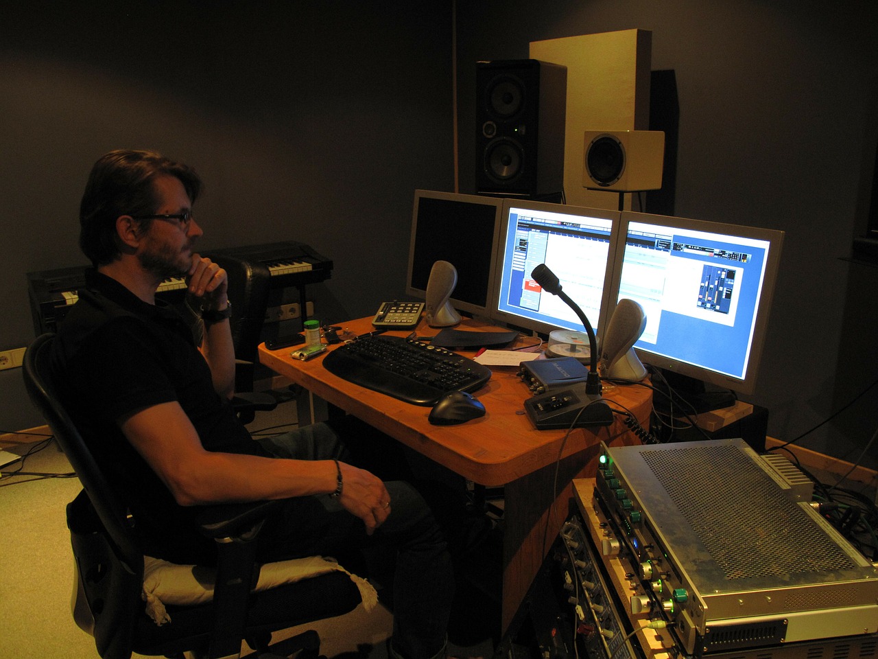 sound studio producer soundcheck free photo