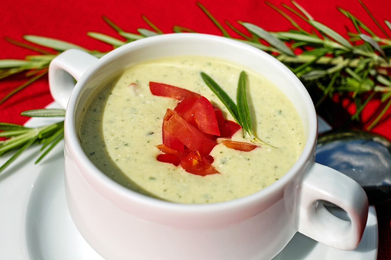 soup cold zucchini yogurt free photo