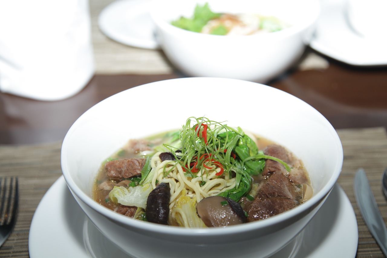 soup chinese soup beef noodle soup free photo