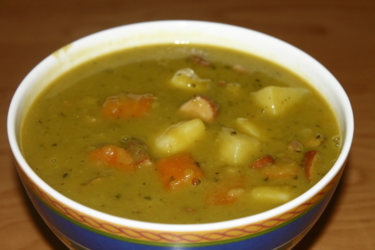 soup pea soup food free photo
