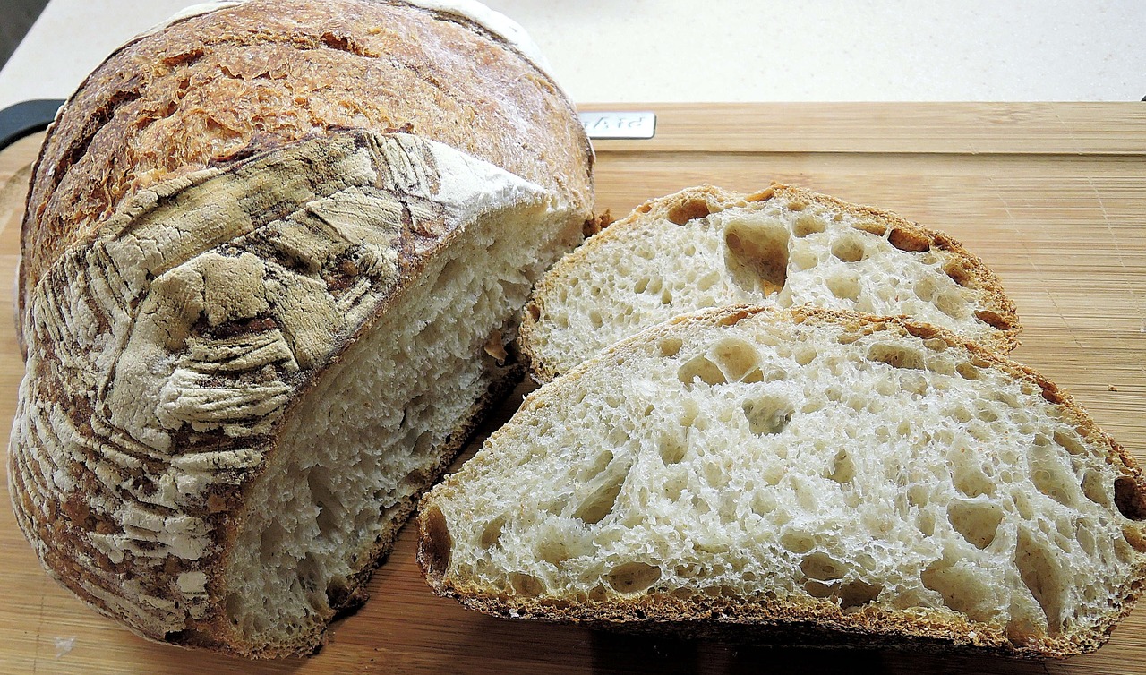 sour dough bread crust texture free photo