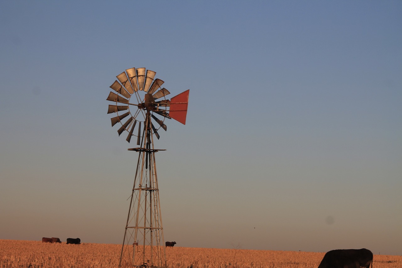 windmill south africa farmland free photo
