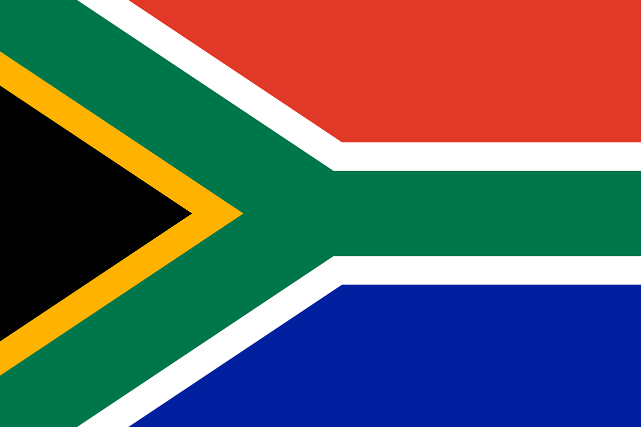 south africa flag national flag free photo