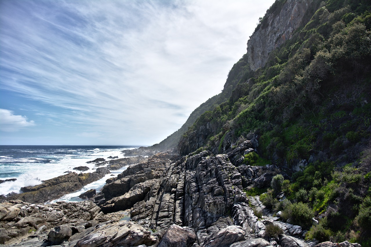 south africa  otter trail  cliff free photo