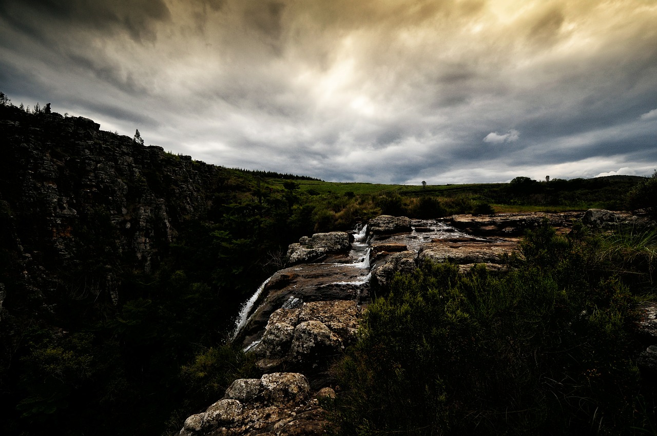 south africa cascade storm free photo