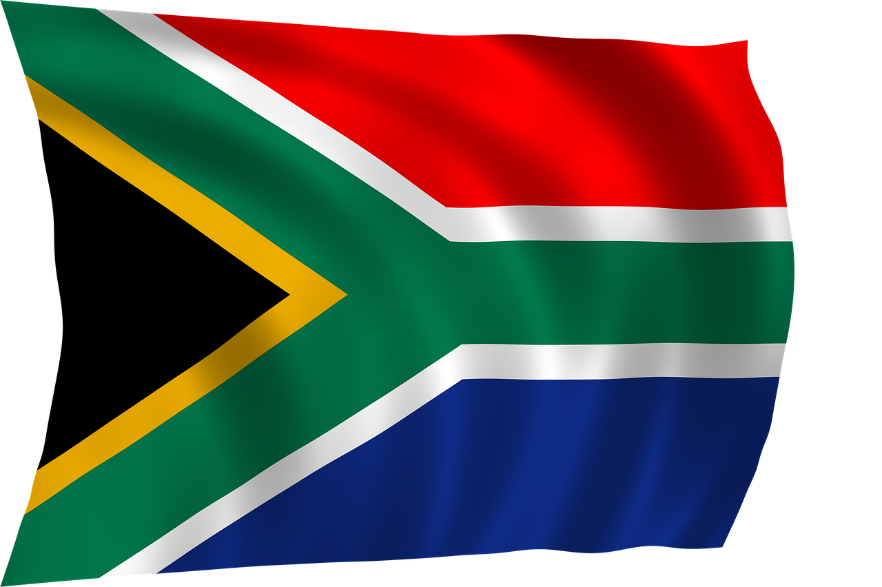 south african flag flag africa free photo