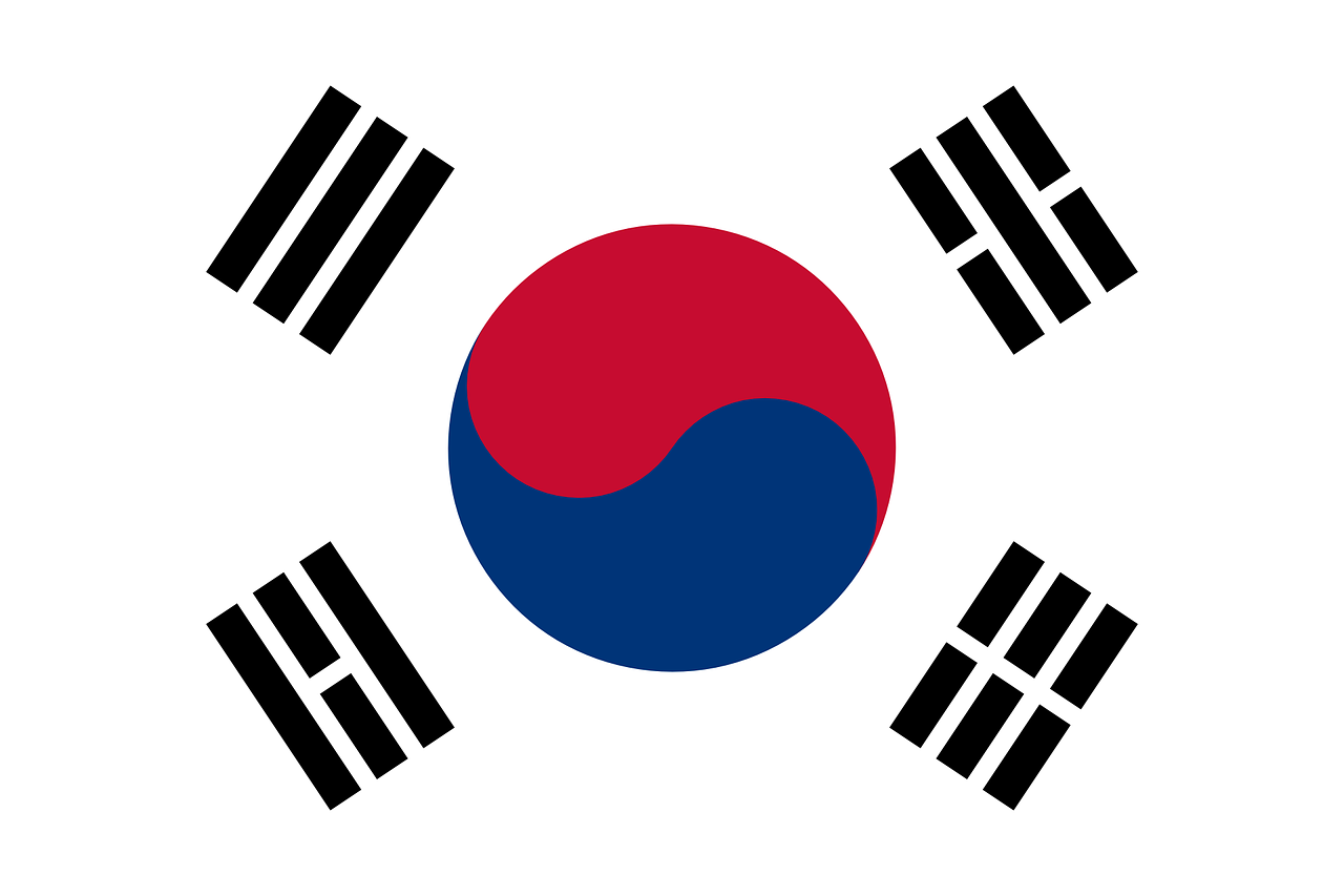 south korea flag national flag free photo