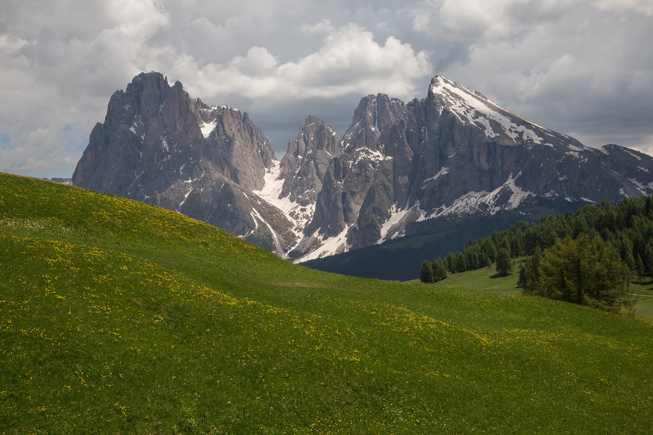 south tyrol seiser alm mountains free photo