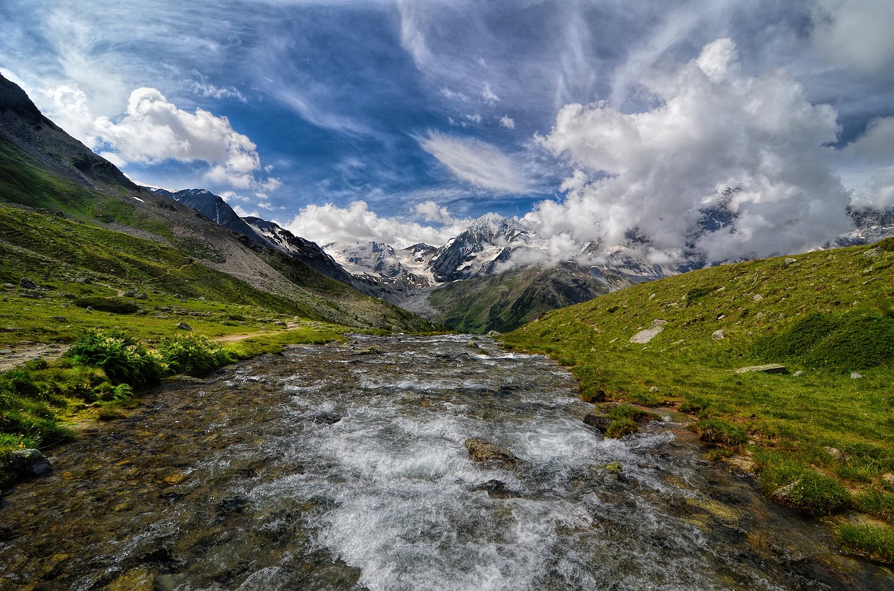 south tyrol  mountains  river free photo