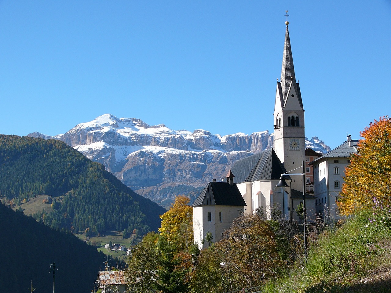 south tyrol dolomites church free photo