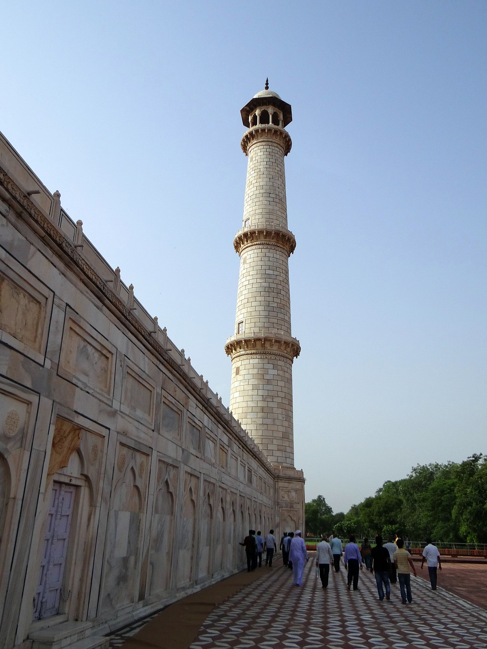 south-west tower minaret architecture free photo