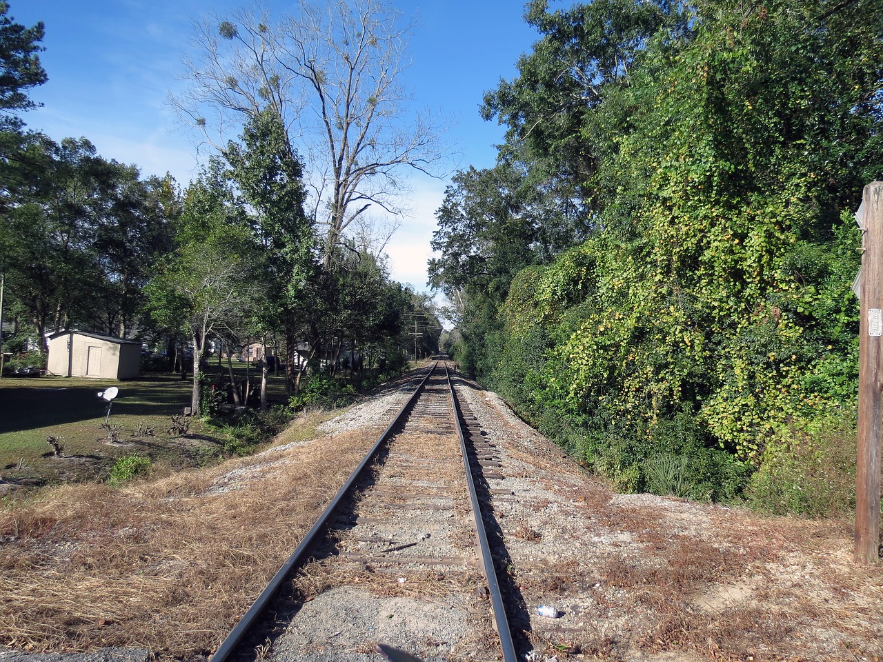 southern georgia old tracks walking dead filmed early season free photo