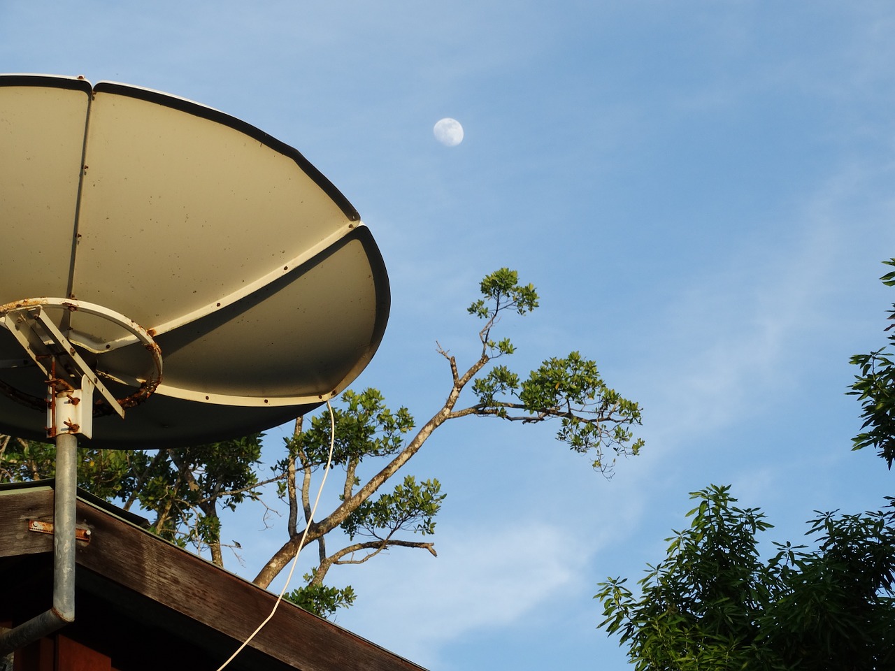 space satellite dish contact free photo