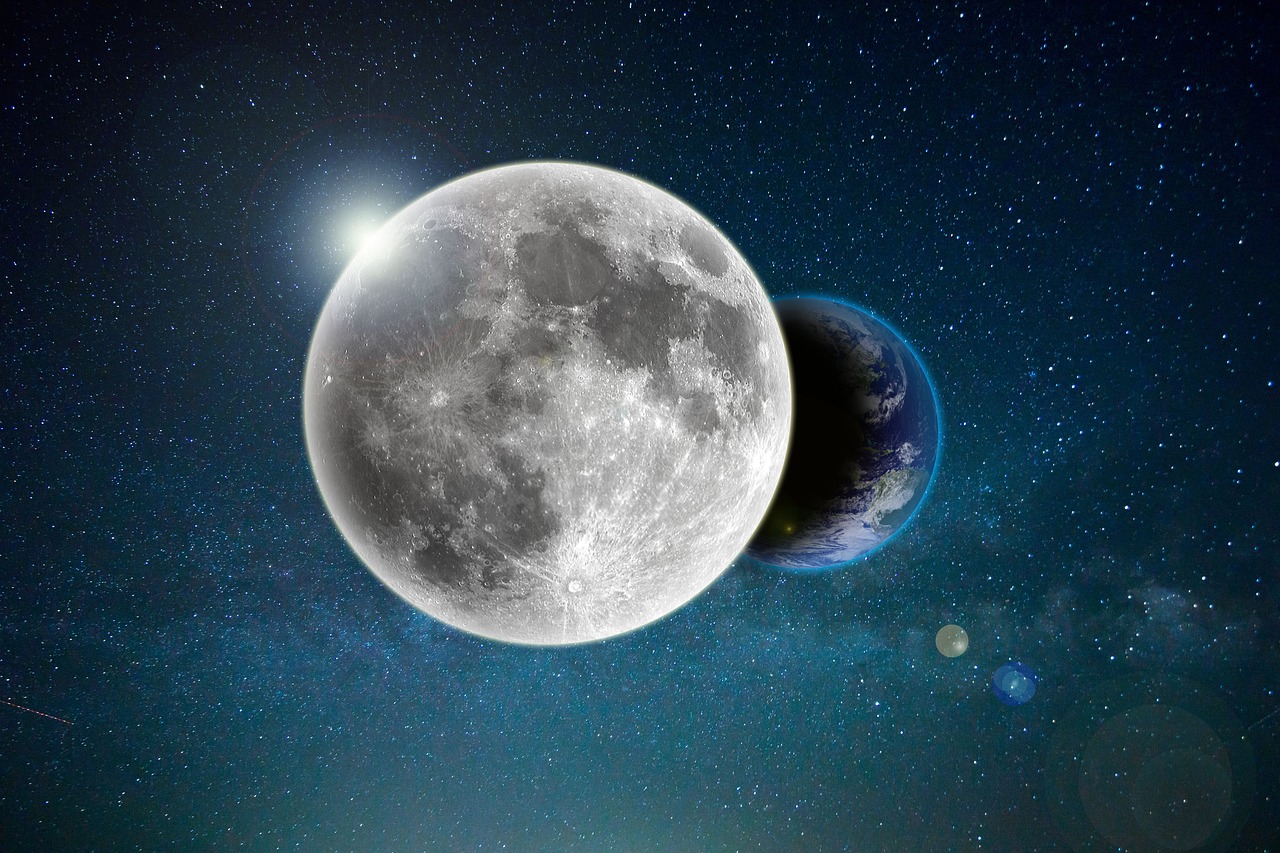 space moon planet free photo